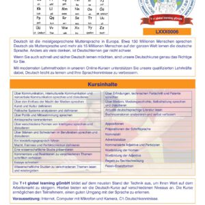 Deutsch C2 - Muttersprachler  100 Schulstunden Online 10 Teilnehmer